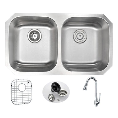 ANZZI MOORE Series KAZ3218-041 Kitchen Sink Kitchen Sink ANZZI